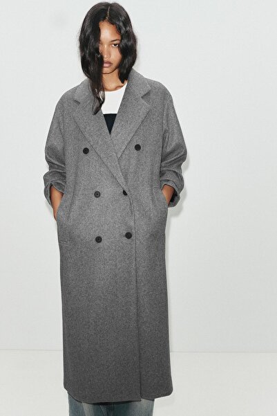 Pull & Bear Long double-breasted coat