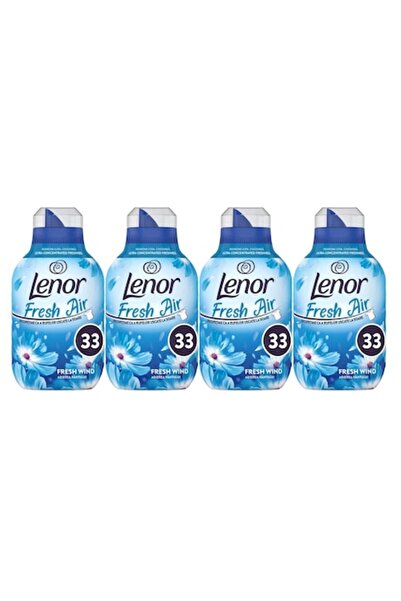lenor Set 4 x Balsam de rufe 462ml 33 Spălări Wind Breeze, îngrijire delicată a țesăturilor
