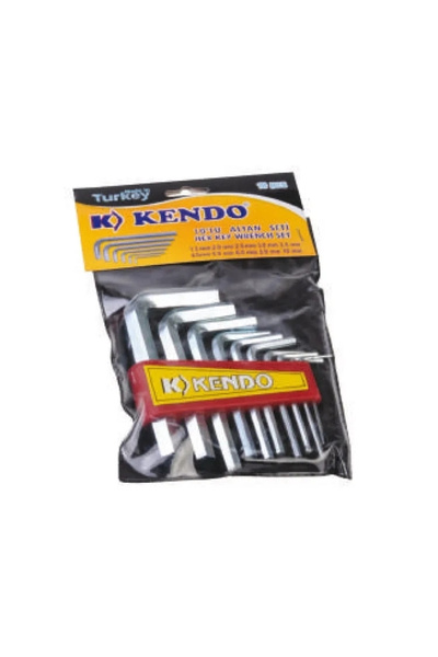 SepetBudur 6 Corner Allen Set with Bag 10 Pieces