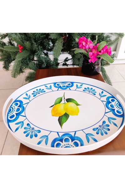 Madame Coco Lemoncha Oval Tray