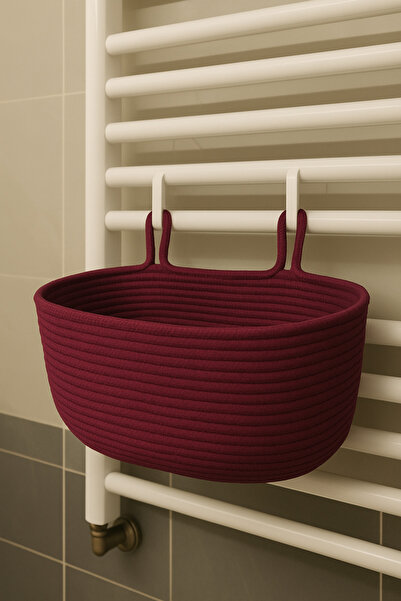 MaVaux Декоративна висяща кошница за баня – 18×40×16 cm – за съхранение и орг...