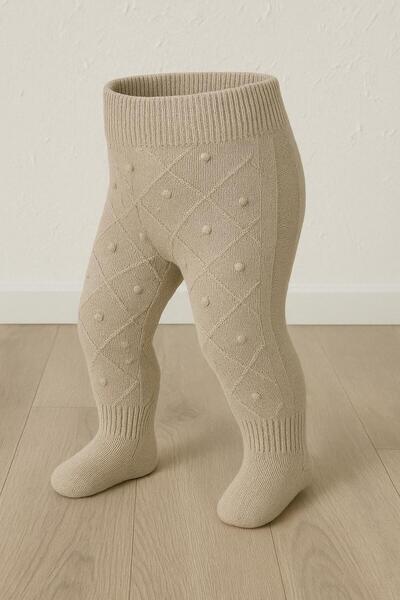 meriç bebe - bütün çocuklar melektir. mrc Baklava Patterned Seamless Silicone Threaded Booties with Single Bottom 0-12 Months – Unisex Baby Bottoms, Gift