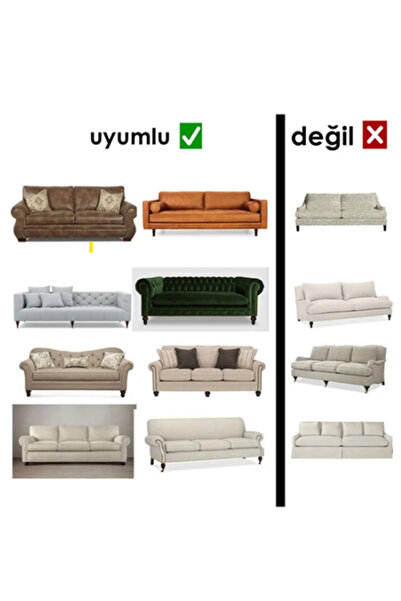 StarMall Streç Lastikli Esnek Yikanabilir Kare Desen Berjer Üç Kişilik Koltuk Örtüsü Koltuk Kılıfı (Bir Adet)