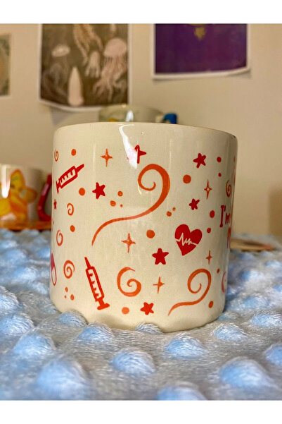 Öz Kupa Sad Sad Hamster Occupation: Nurse / Nurse Mug Cup