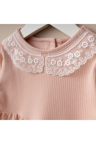 Minimus Newborn Baby Girl Cotton Baggy Cut Lace Romper Set with Bandana Hospital Release Gift