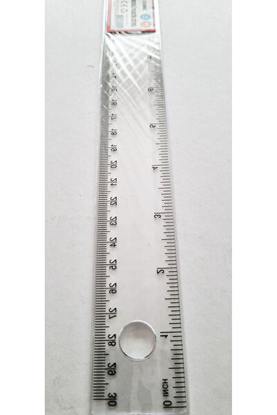 Modellino 30cm Plastic Transparent Ruler with Eyepiece