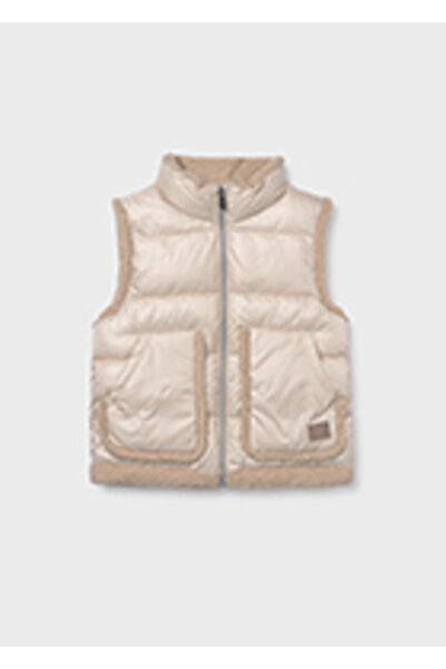 MAYORAL 7322-66 Girl's Beige Vest