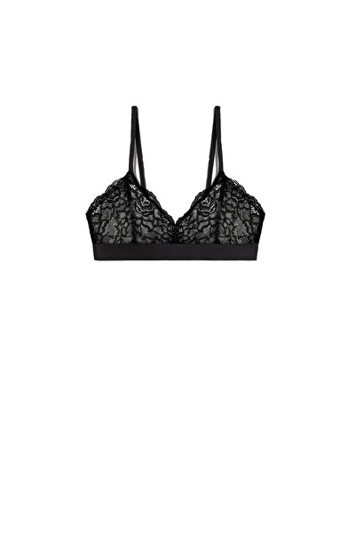 Simi Underwear Lucy Kadın Siyah Dantelli Bralet Sütyen