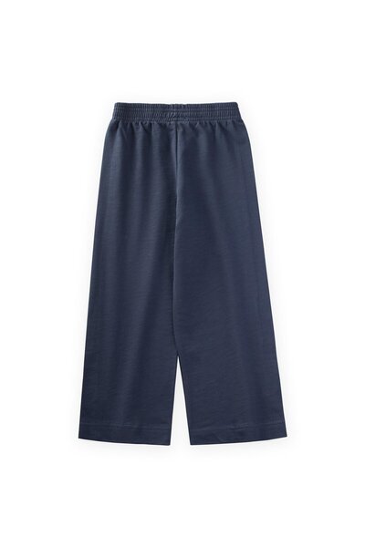 Cigit Wide Cut Trousers 4-12 Years Old Navy Blue
