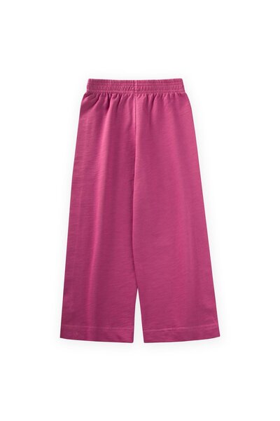 Cigit Wide Cut Trousers 4-12 Years Fuchsia