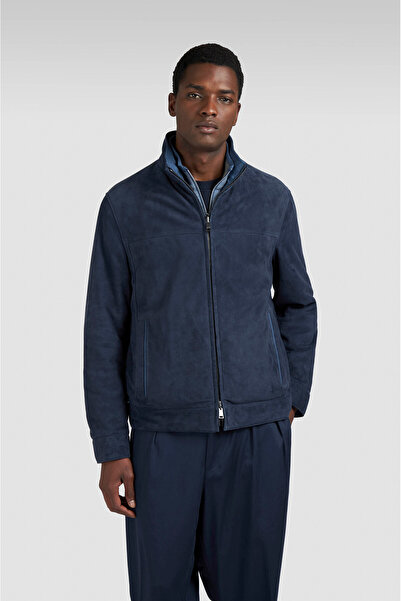 PAUL&SHARK MEN'S WOVEN AQUALEATHER JACKET