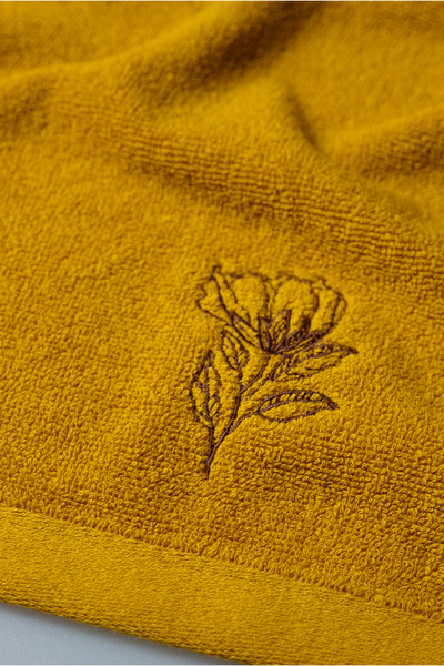 GAMA HOME 100% Cotton Embroidered Guest Towel 40*40 Set of 2 / Different Pattern Options