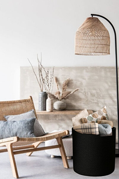 Salvia Dione Wicker Basket Multi-Purpose Jute Organizer Decorative Pinterest Style Flower Pot Blanket Towel Laundry Basket