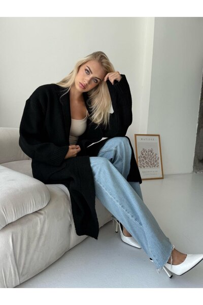 Pulli Collection Long Knitwear Cardigan with Pocket Detail