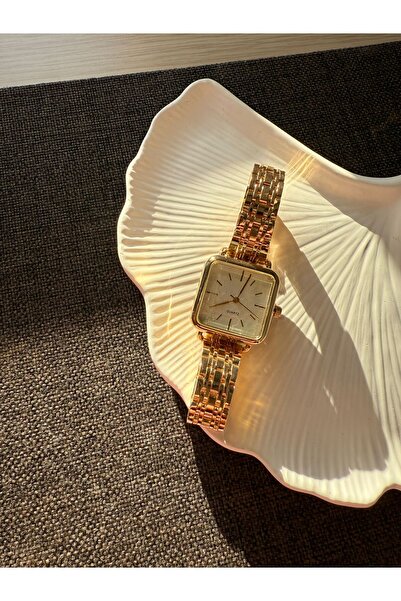 rubsey ساعة يد نسائية مربعة الشكل من ريترو مينيمال ميتال كوردون فينتاج