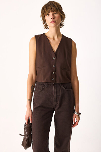 VENA Γιλέκο Regular Fit - ΚΑΦΕ