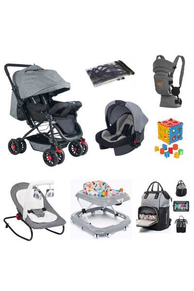 4KİDS Yeni Doğan SET Bebek Arabası Puset Yürüteç Anakucağı Bebek Kanguru Bebe...