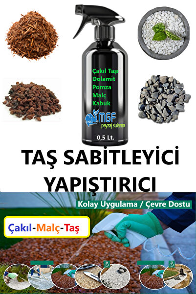 MGF PLAST Mgf 0,5 litre. Taş, Çakıl, Kabuk Bağlayıcı Sabitleyici Yapıştırıcı ...