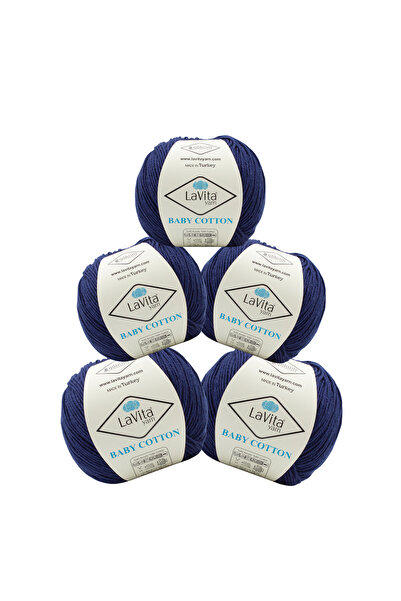 LaVita Yarn خيوط قطنية للأطفال للحياكة اليدوية والأميجورومي 40% أكريليك 60% ق...