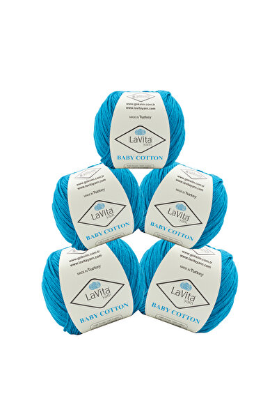 LaVita Yarn Βρεφικό Βαμβακερό Νήμα για Αμιγκουρούμι και Πλέξιμο στο Χέρι 40% ...