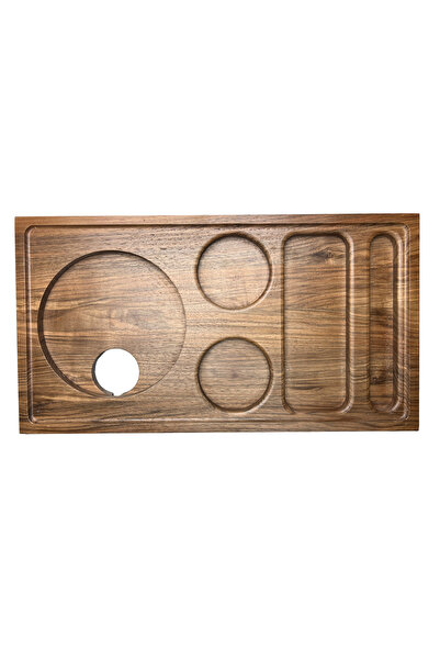 Efesteel Hotel Catering Tray – Walnut Wood