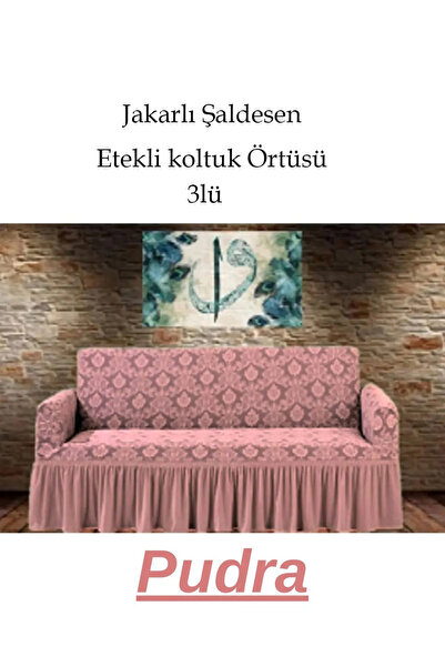 StarMall Şal desen Jakarlı Koltuk, Kanepe, çekyat Örtüsü, Likralı, Etekli, ko...