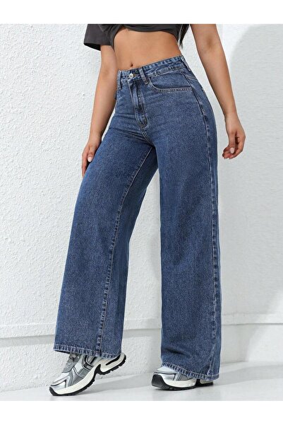 Wkm Denim Women's Baggy Fit Denim Jean Washable Pants