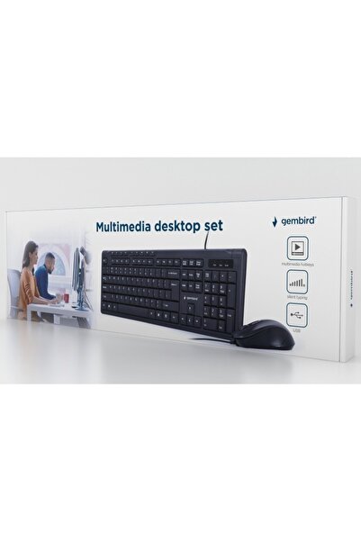 Bibilel Kit tastatura multimedia cu fir si mouse, Negru, GSM-BBL6383