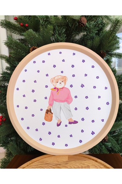 Madame Coco Patrice Bear Bear Round Tray