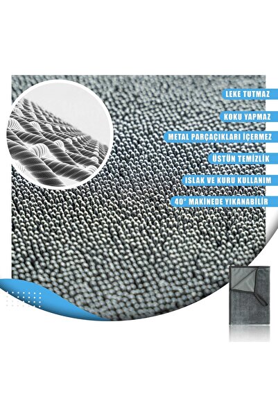 HRPAK Kirpi Bez |   Professional Auto Drying Cloth |   Twisted Yarn Ultra Thick Texture |   40X60 cm |   600Gsm