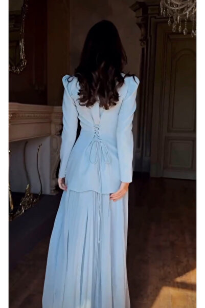 MODA Yeni sezon özel tasarım taş işlemeli çok zarif uzun elbise