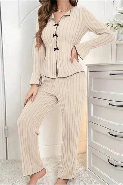 dorbe Cozy Ribbed Knit Pajama Set