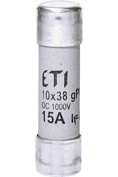 Eti Siguranta fuzibila cilindrica gPV, protectie m. fotovoltaice, 10x38, 15A,...