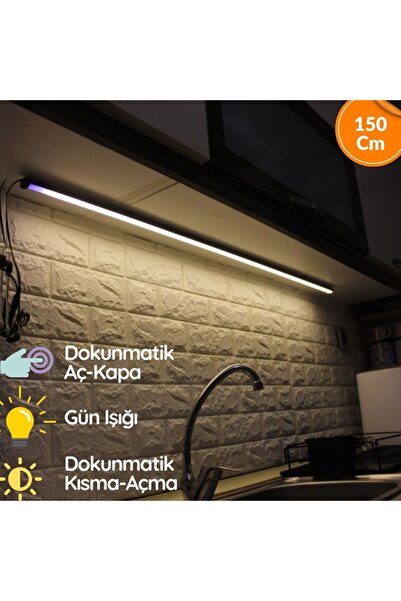 neeko Mutfak Tezgah Üstü Dokunmatik Led Bar Aydınlatma GÜN IŞIĞI 150cm