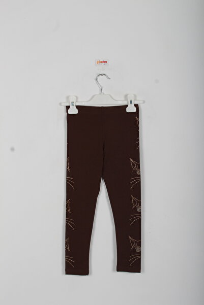 incity Girl's Cat Stone Detailed Leggings