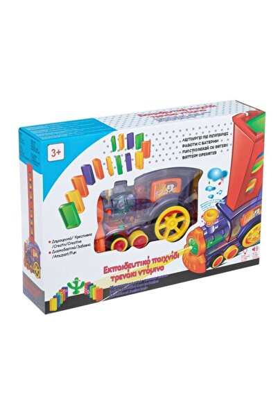 OEM Joc de societate educativ Tren Domino cu lumina si sunet
