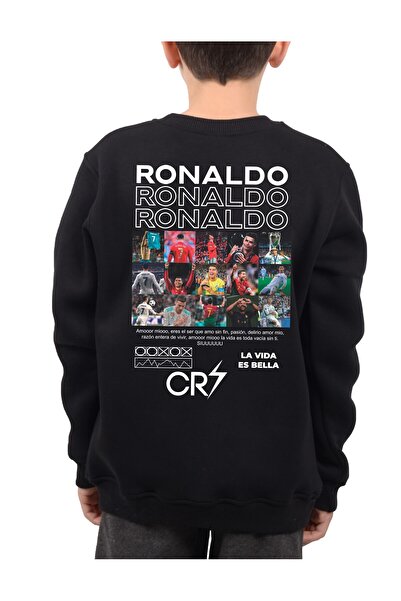 VEK Φούτερ CR7 για παιδιά με λαιμόκοψη με 3 κλωστές