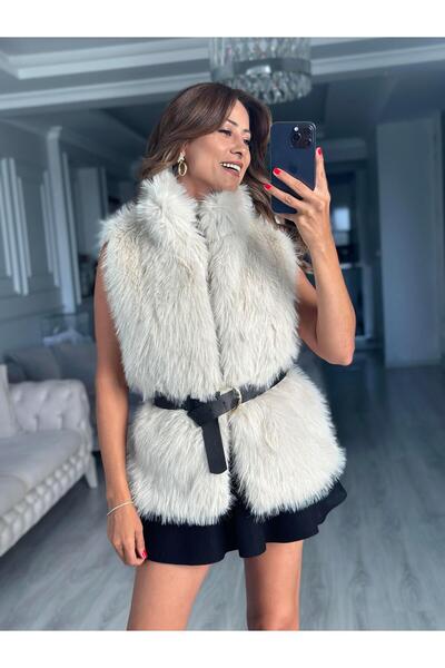 Forlady Butik Каменна арка без ръкави кожено дамско жиле