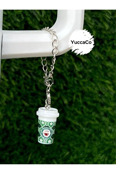 YuccaCo Accessorize Your Life زينة ترمس على شكل كوب قهوة/تعليقة ترمس القهوة/ت...