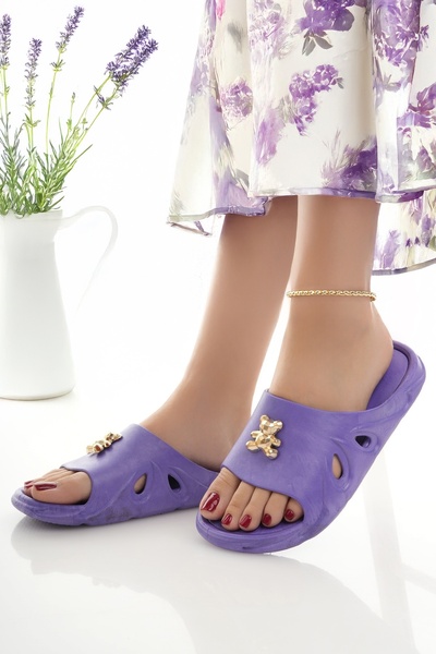 Modafırsat Women's Slippers Non-Slip Waterproof Stylish Home Out Beach Summer Daily Slippers