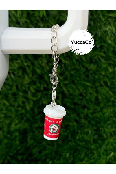 YuccaCo Accessorize Your Life Coffee Cup Thermos Ornament/Coffee Thermos Charm/Coffee Bag Charm