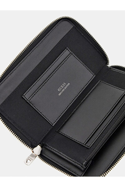 Guess Barcellona Erkek Siyah Deri Cüzdan SMBAGRLEA28-BLA
