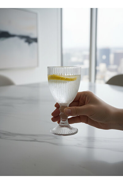 Dia Set of 6 Crystal Glass Coffee Side Water Glasses Mugs Cups