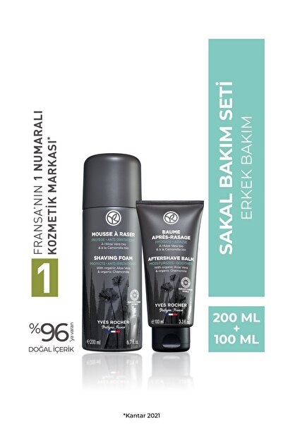 Yves Rocher Tıraş Köpüğü, Balsam & Sakal Kremi Seti – Ferahlatıcı ve Canlandı...