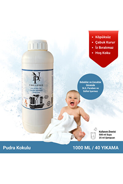 Reyonplus Nespro Halı ve Koltuk Yıkama Makinesi Şampuanı/Deterjanı - Pudra Ko...