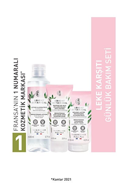 Yves Rocher Günlük Cilt Bakım Seti – Koyu Leke Karşıtı ve Ton Eşitleyici