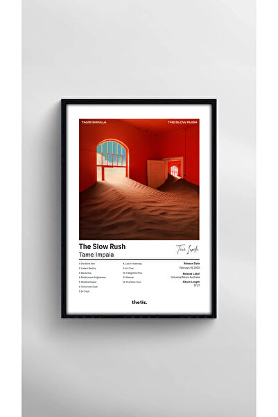 Thetic Tame Impala - The Slow Rush Albüm Koleksiyonu PREMIUM Spotify Poster!