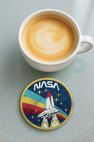 Cekuonline قاعدة كوب دائرية من البليكسي جلاس مع نمط مطبوع فردي من ناسا