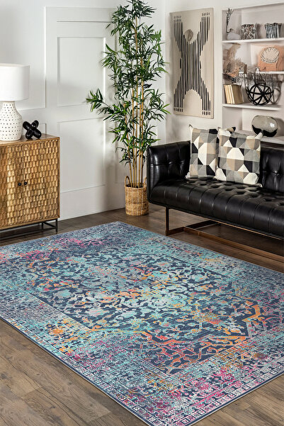 Aslan Home Dekoratif Özel Tasarım Yıkanabilir,İnce, Kaymaz Tabanlı, Modern Sa...