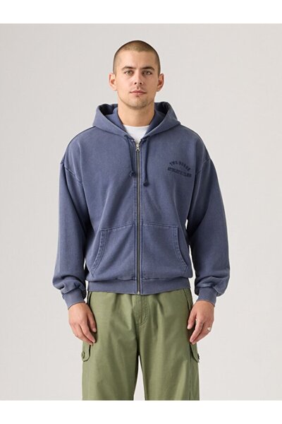 Levi's Two Horse Cropped Zip-Up Hoodie